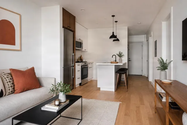 Bright Small Apartment Kitchen Corner