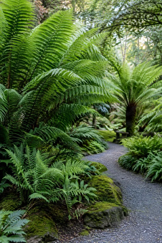 Fern Garden Pathway View