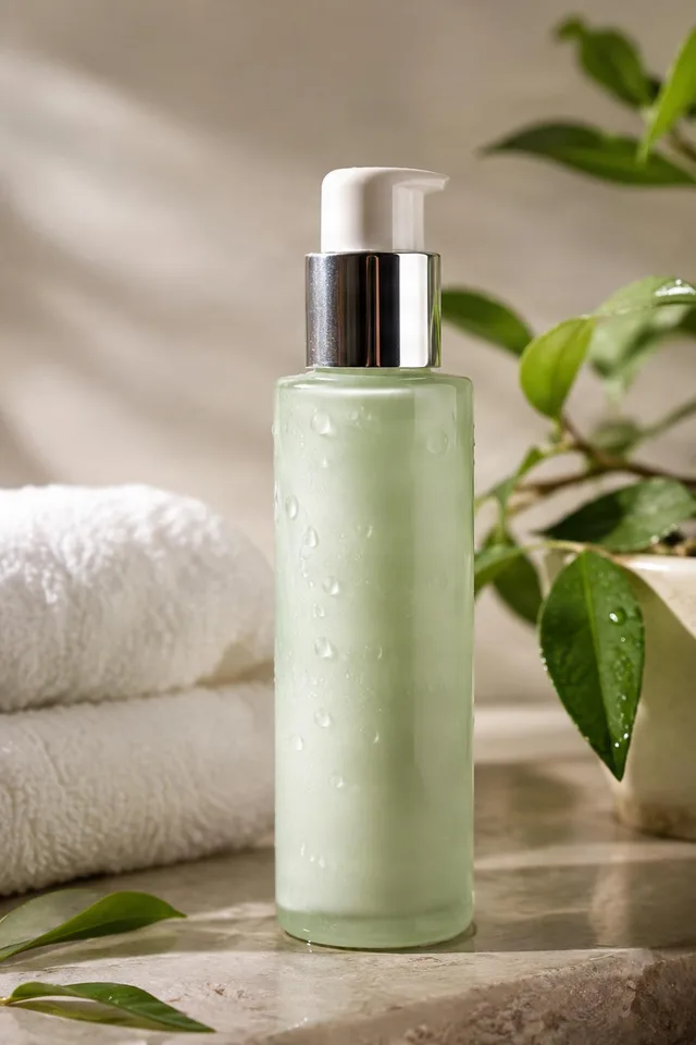 Minimal Skincare Pump Bottle Still