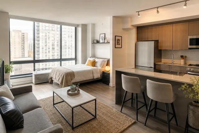 Modern Small Studio Apartment Interior