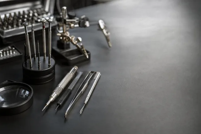 Precision Tools Workspace Flat Lay