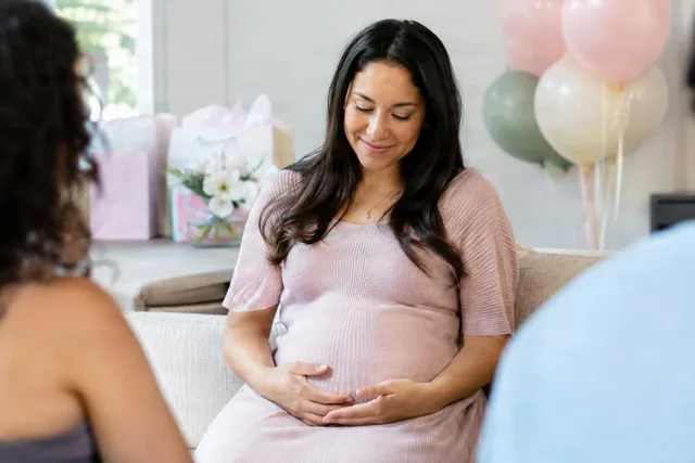 Expectant Mother at Baby Shower