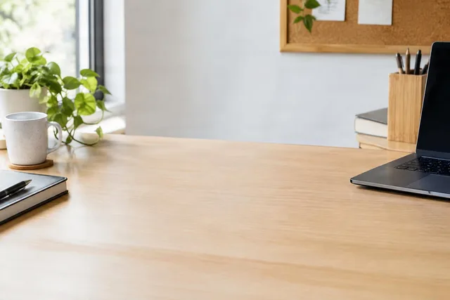 Minimal Home Office Desk Copy Space