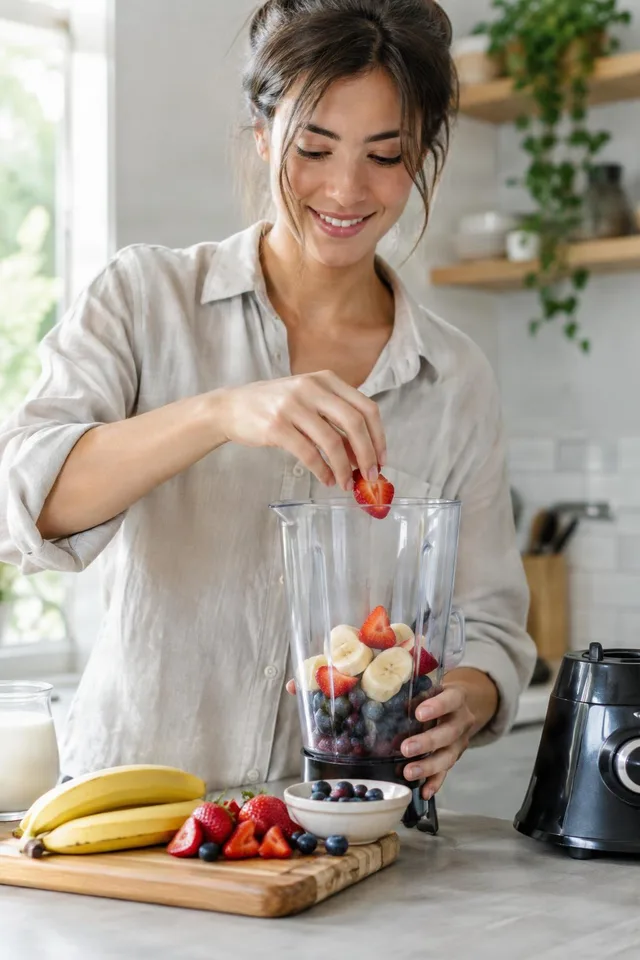 Adding Fruit to Blender