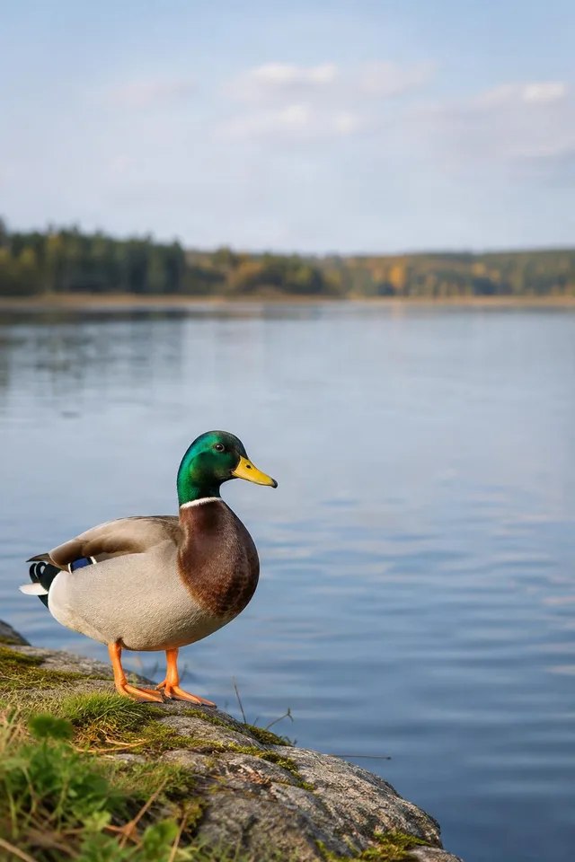Mallard Duck by Quiet Lake