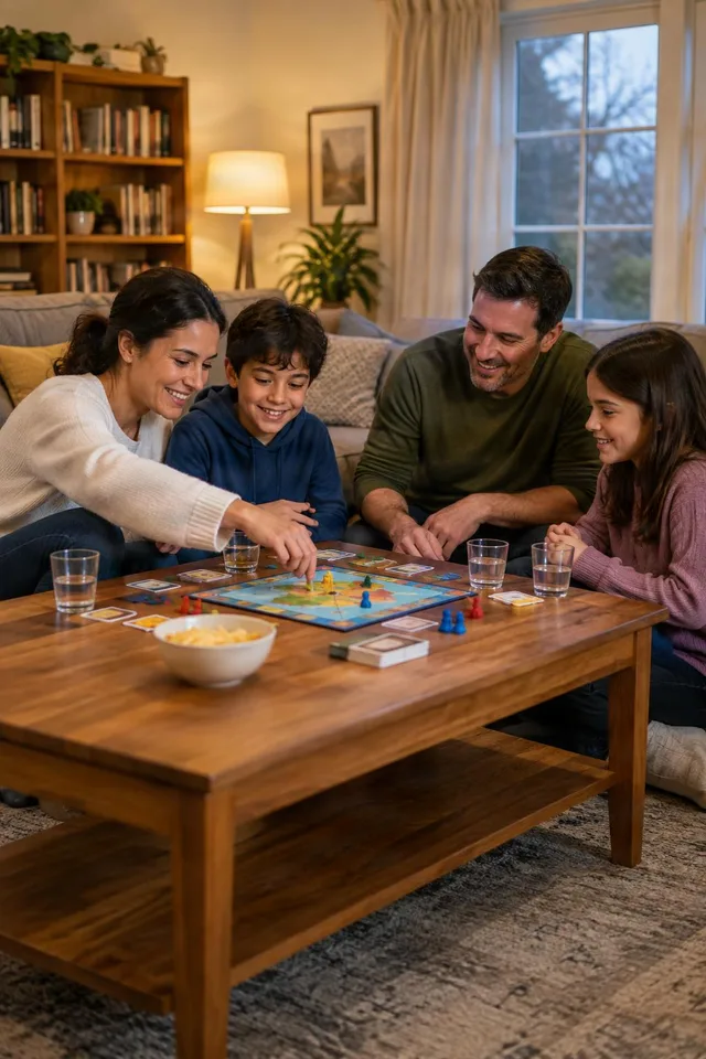 Family Board Game Night Together