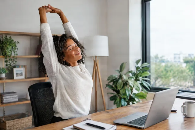 Office Desk Stretch Break