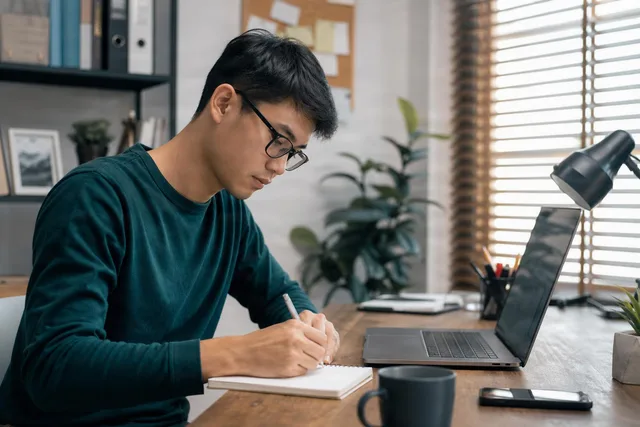 Developer Planning Notes at Desk