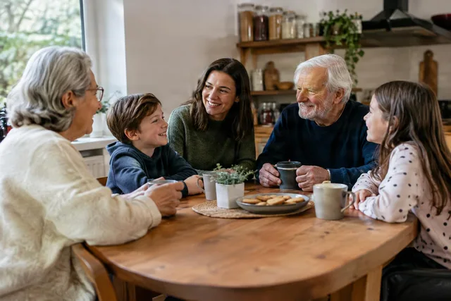 Multigenerational Family Coffee Table Talk