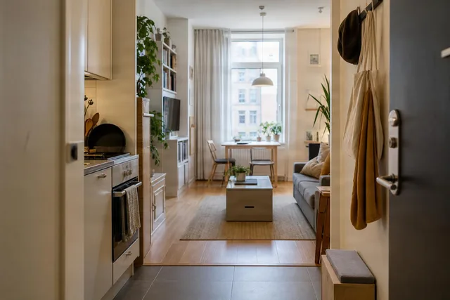 Small Apartment Entry View
