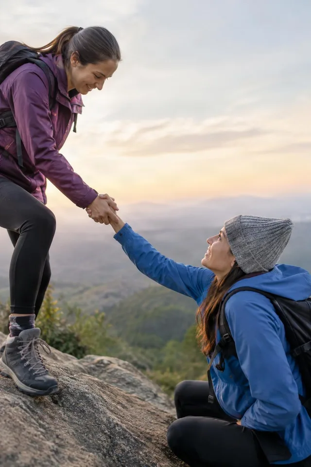 Hikers Helping Hand Up