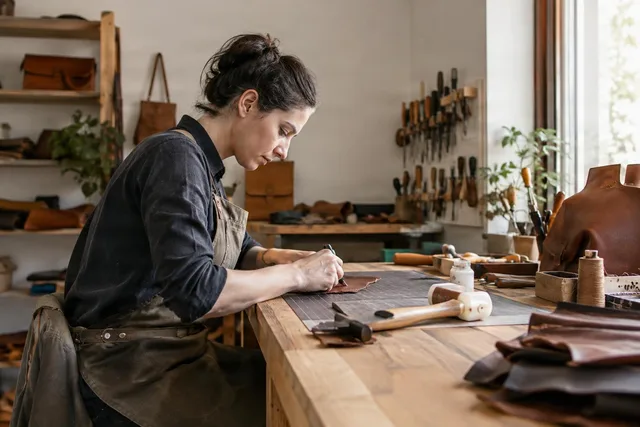 Leather Craft Workspaces (20 images)