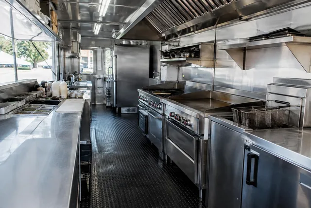 Spacious Food Truck Kitchen Interior