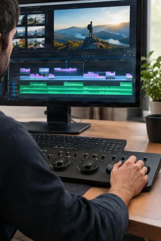 Editor Using Color Grading Panel