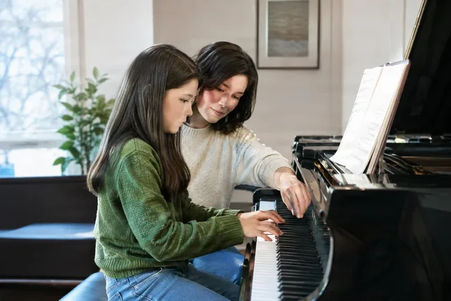 Piano Lesson Collaboration at Home