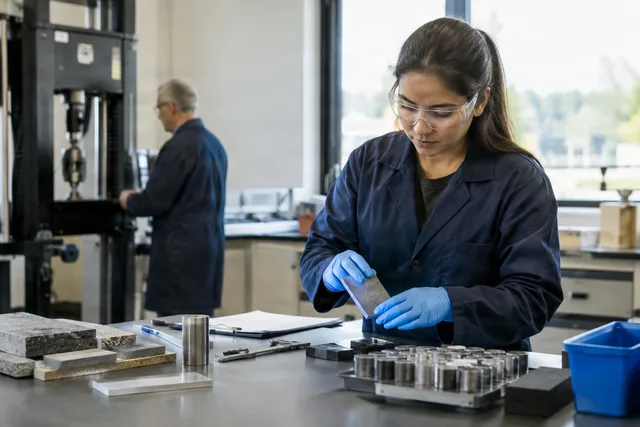 Preparing Samples in Materials Lab