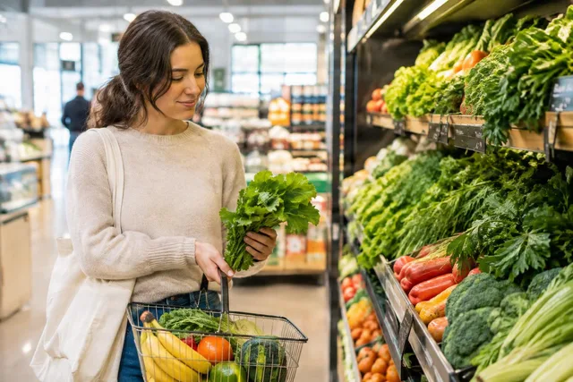 Woman Choosing Affordable Produce