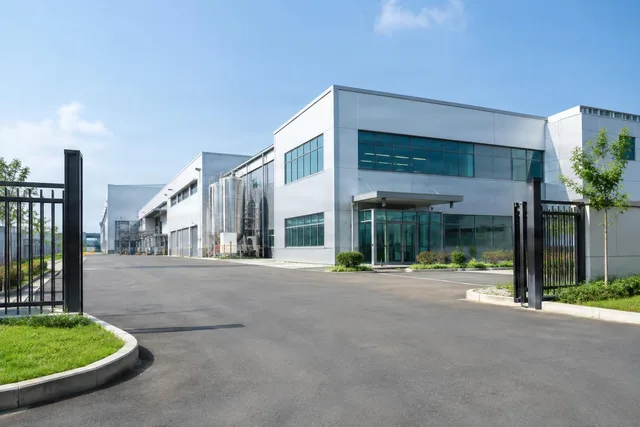 Modern Clean Factory Entrance