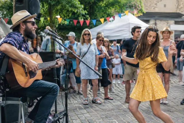 Street Festival Music and Dancing