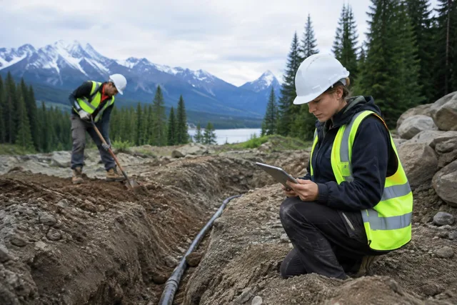 Remote Site Utility Trench Inspection