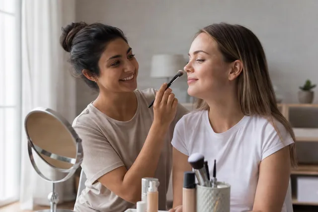 Friends Doing Simple Makeup