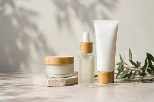 Minimal Skincare Set on Stone
