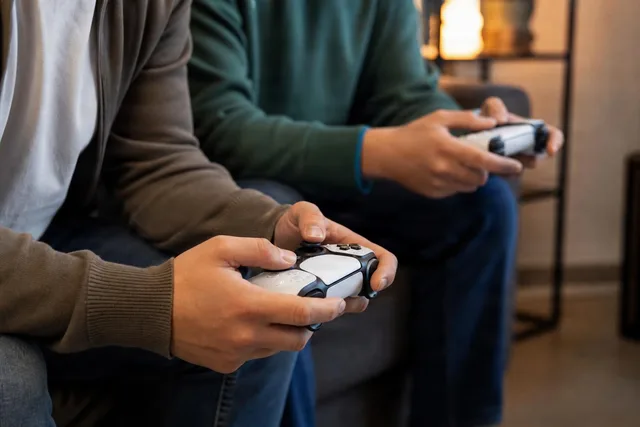 Hands Holding Game Controllers