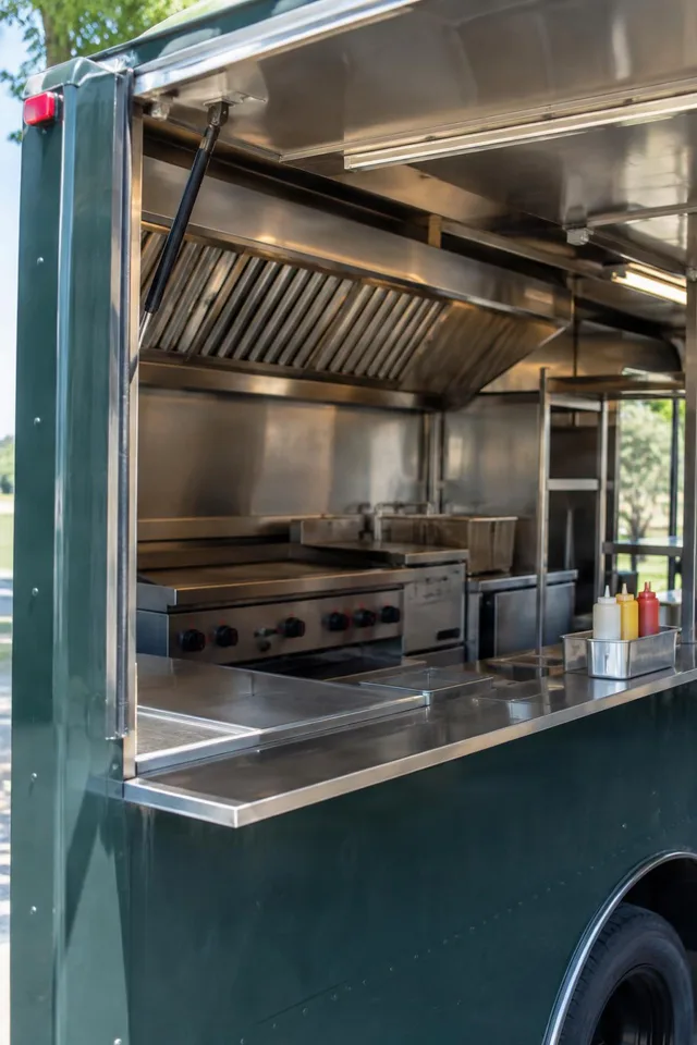 Food Truck Kitchen Service Window