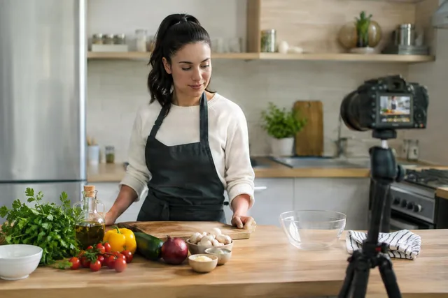 Cooking Creator Setup Before Filming