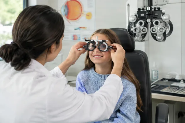 Child Eye Exam at Optometrist