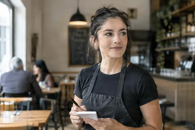 Waitress Taking an Order