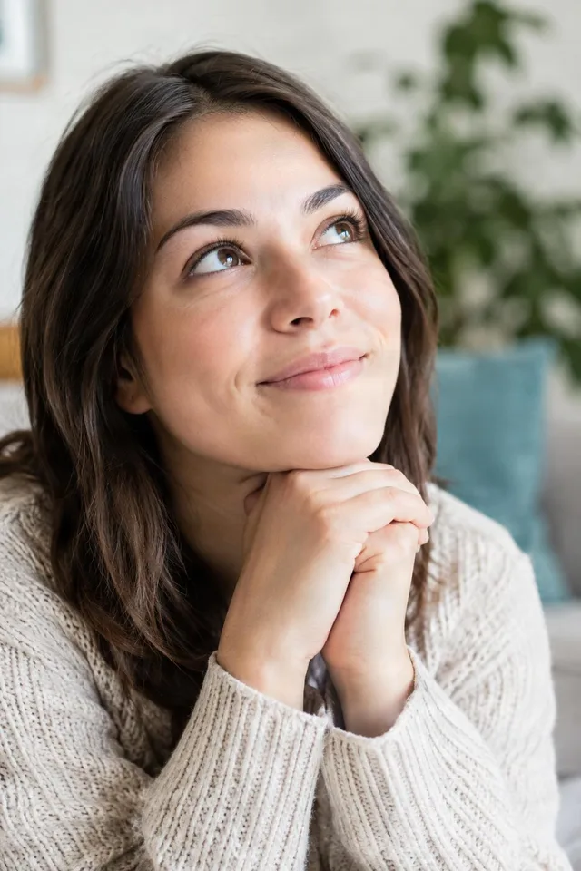 Hopeful Close-Up Portrait