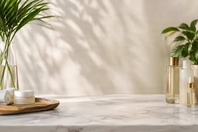 Minimal Skincare Countertop Scene