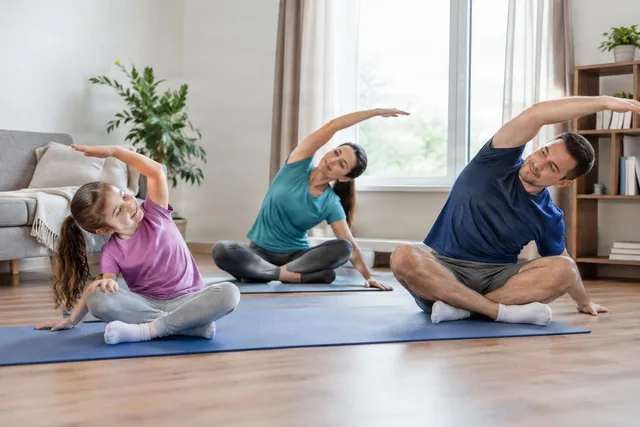 Family Gentle Stretching at Home