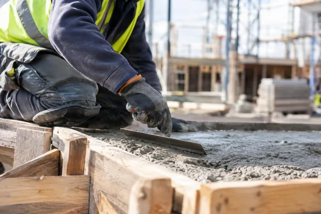Finishing Fresh Concrete Slab
