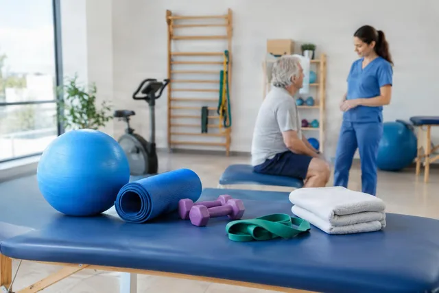 Physiotherapy Tools on Treatment Table
