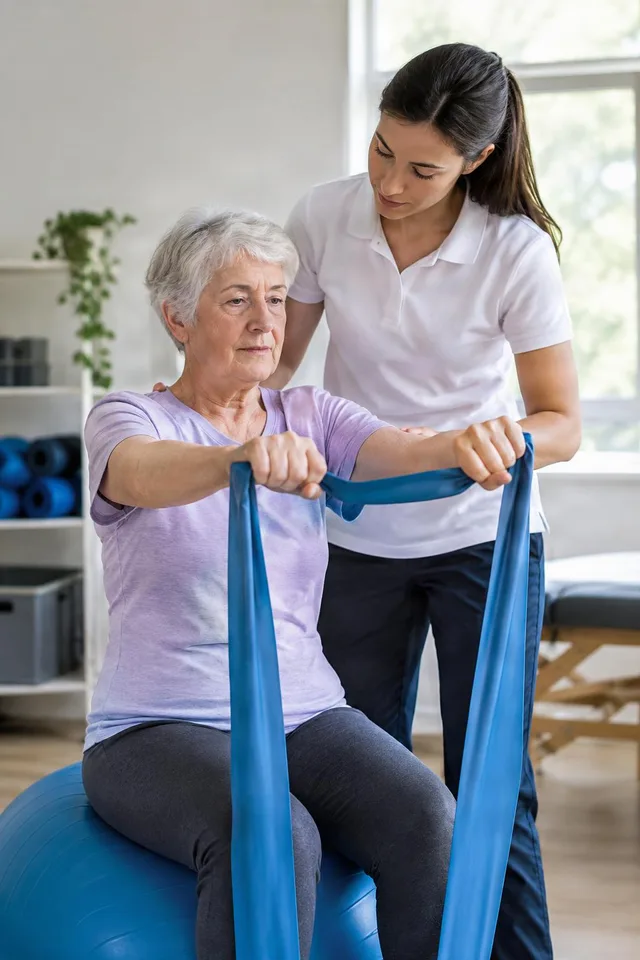 Senior Resistance Band Physiotherapy