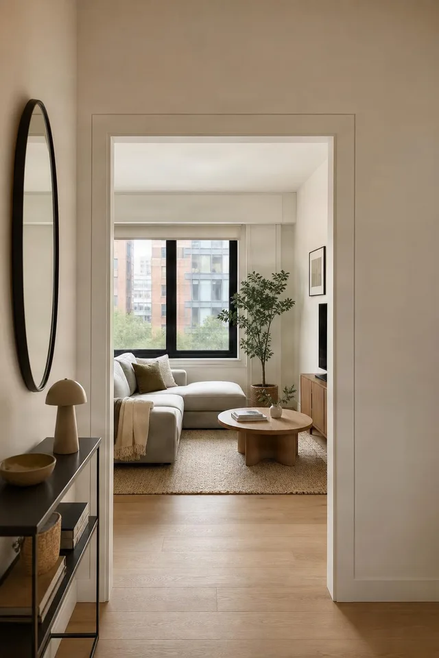 Small Living Room Through Doorway