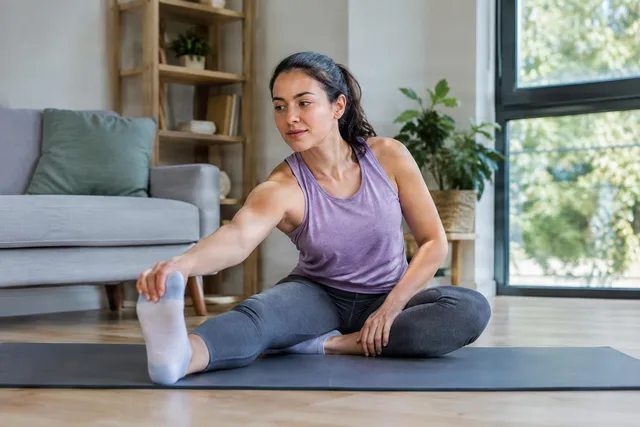 Home Seated Hamstring Stretch