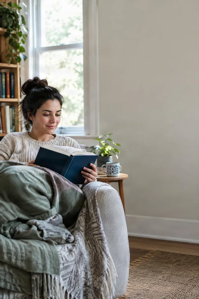 Cozy Reading by Window
