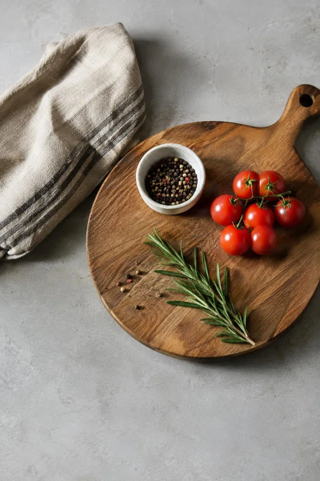Wood Board on Concrete Surface