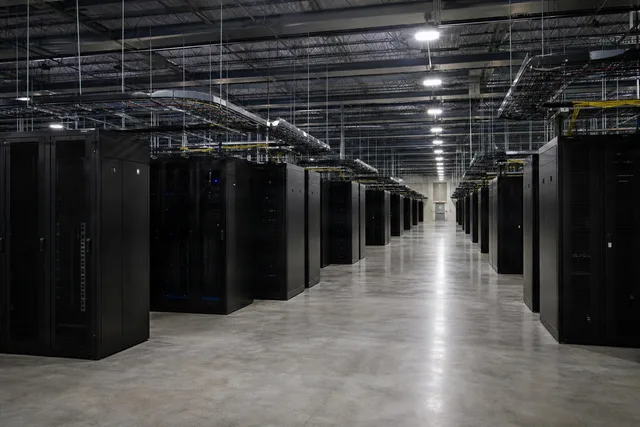 Spacious Data Center Server Aisle